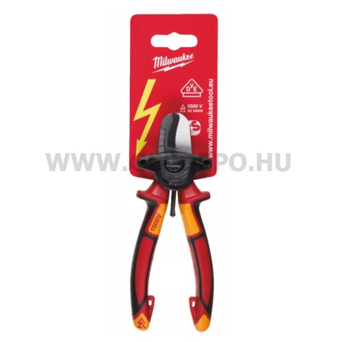 Milwaukee VDE szigetelt kábelvágó fogó 160 mm
