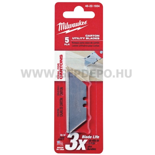 Milwaukee kartonvágó penge 5 db/csom