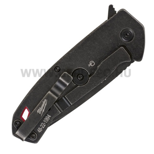 Milwaukee Összecsukható kés sima élű 89 mm, D2 acél, fekete