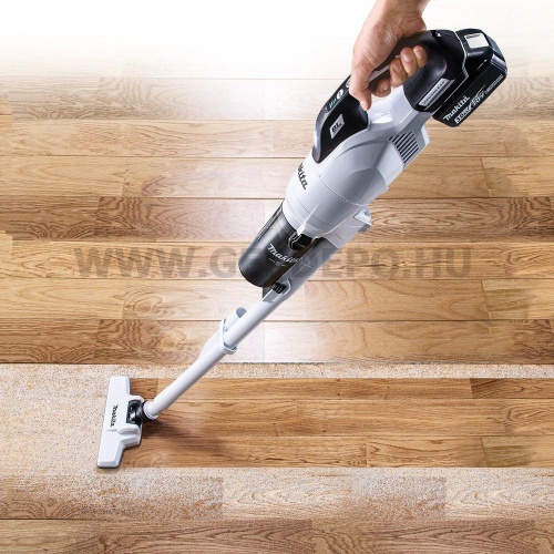 Makita DCL286FRFW akkus ciklon porszívó géptest fehér színben 18V LXT BL
