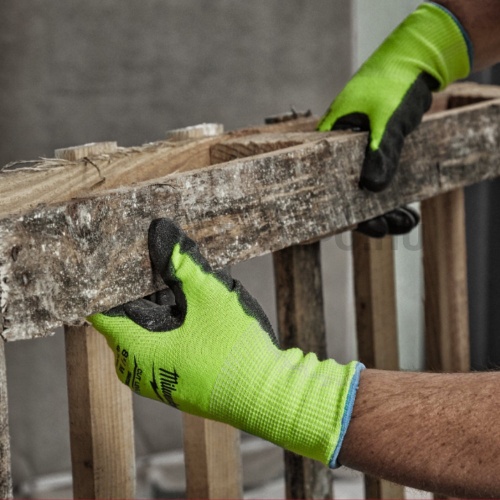 Milwaukee HI-VIS láthatósági vágásbiztos kesztyű - 2/B vágási szint - XXL/11