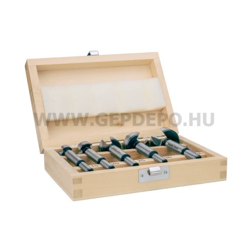 Makita Forstner fúrókészlet standard - 5 részes (15, 20, 25, 30, 35 mm), fa dobozban