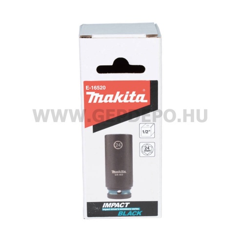 Makita Impact BLACK Cr-Mo gépi dugókulcs 1/2" 24x52 mm