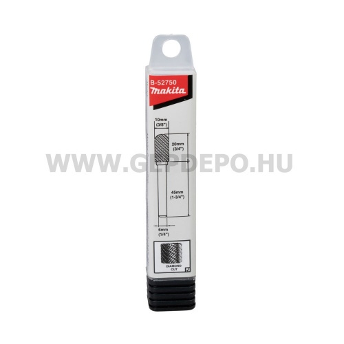 Makita keményfém hengeres kerek turbómaró gyémánt fogazás - 10 x 20 x 6 mm