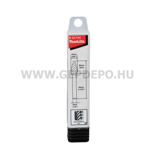 Makita keményfém íves kerek turbómaró színesfém fogazás - 10 x 20 x 6 mm