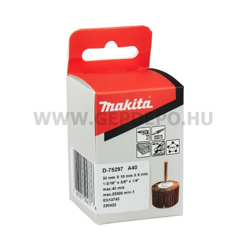 Makita lamellás csiszolókerék - 30 x 10 x 6 mm - A40