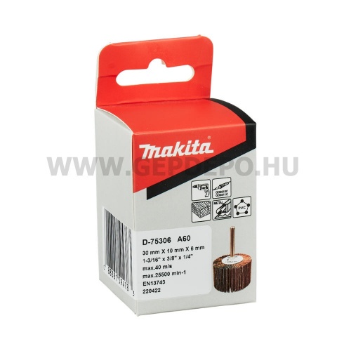 Makita lamellás csiszolókerék - 30 x 10 x 6 mm - A60
