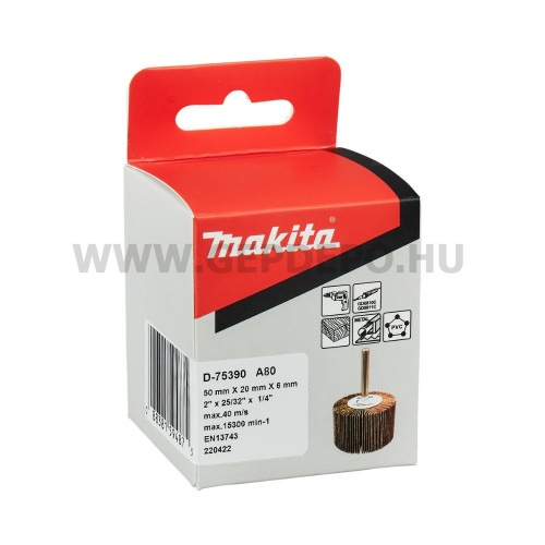 Makita lamellás csiszolókerék - 50 x 20 x 6 mm - A80