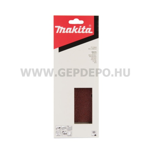 Makita perforált csiszolópapír - 93 x 230 mm - K60 - 10 db