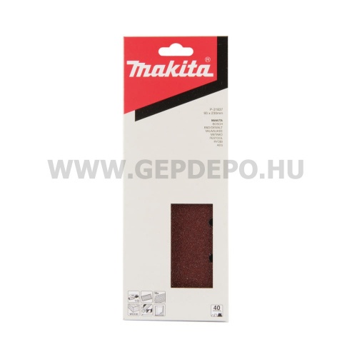 Makita perforált csiszolópapír - 93 x 230 mm - K40 - 10 db