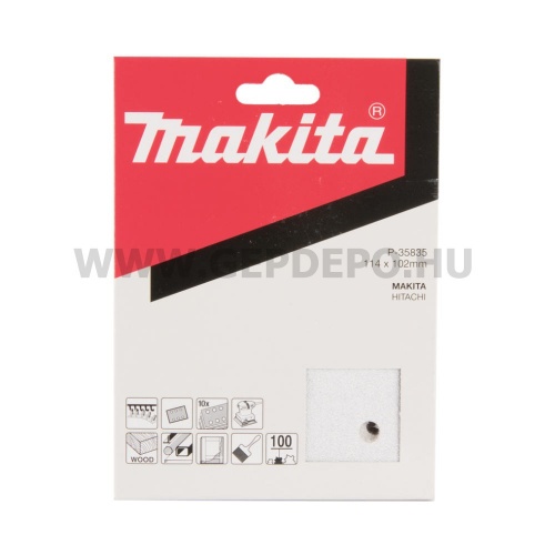 Makita csiszolópapír "D" papíron - 114 x 102 mm - K100 - 10 db