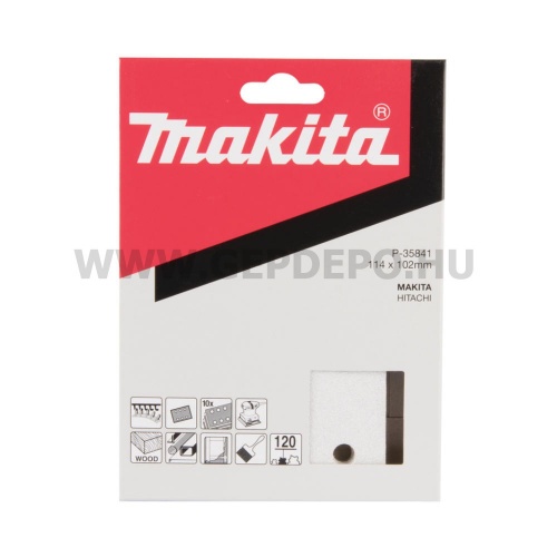 Makita csiszolópapír "D" papíron - 114 x 102 mm - K120 - 10 db