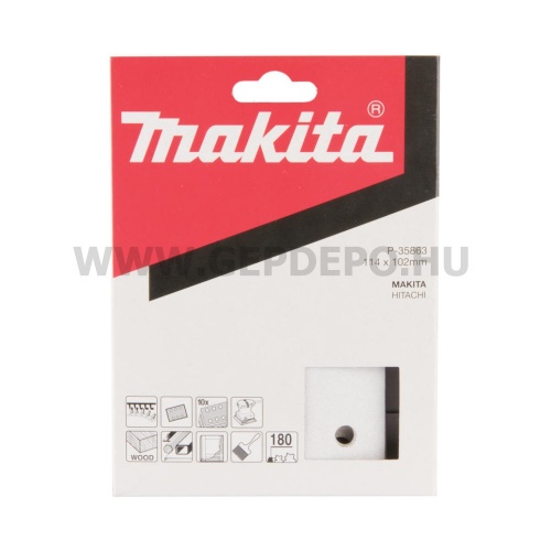 Makita csiszolópapír "D" papíron - 114 x 102 mm - K180 - 10 db