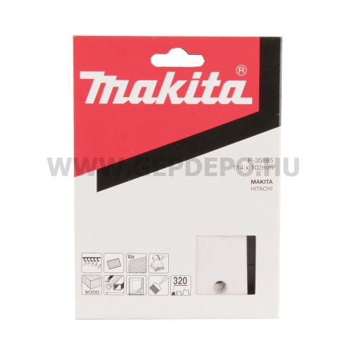 Makita csiszolópapír "D" papíron - 114 x 102 mm - K320 - 10 db