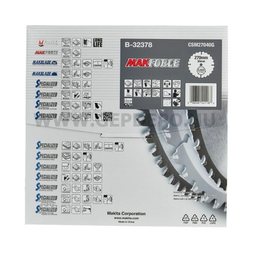 Makita Makforce körfűrészlap 270mm f:30 Z40