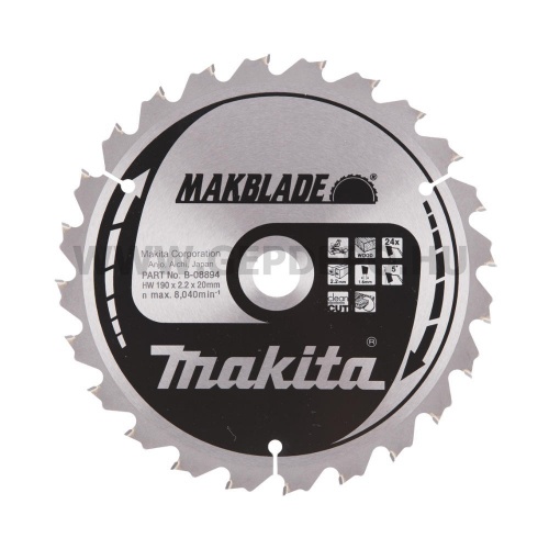 Makita Makblade körfűrészlap 190mm f:20 Z24