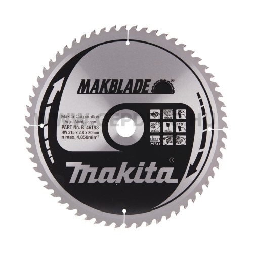Makita MakBlade körfűrészlap 315mm f:30 Z60