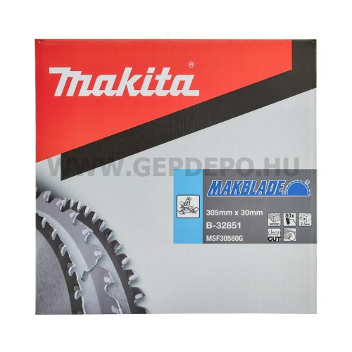 Makita MakBlade körfűrészlap 305mm f:30 Z80