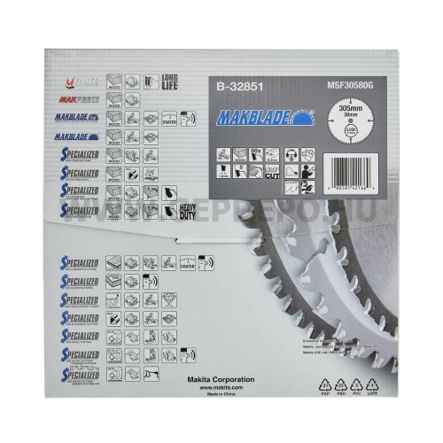 Makita MakBlade körfűrészlap 305mm f:30 Z80