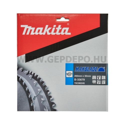 Makita MakBlade körfűrészlap 260mm f:30 Z24