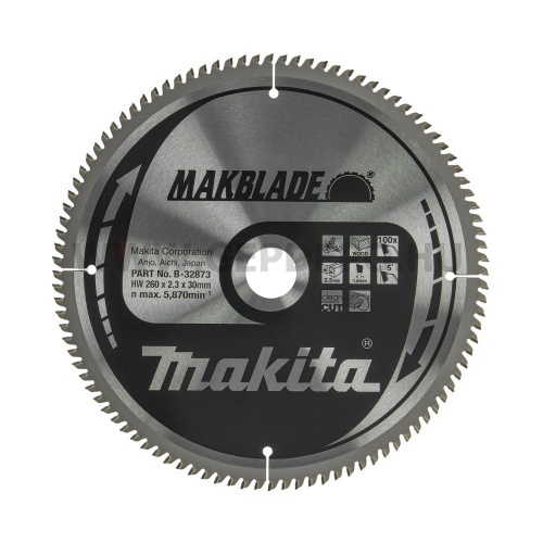 Makita Makblade körfűrészlap 260mm f:30 Z100