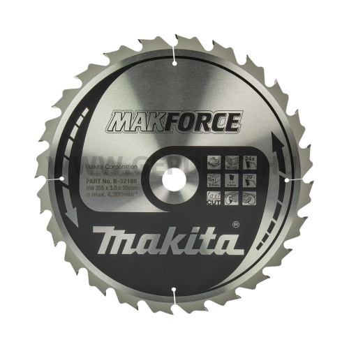 Makita Makforce körfűrészlap 355mm f:30 Z24