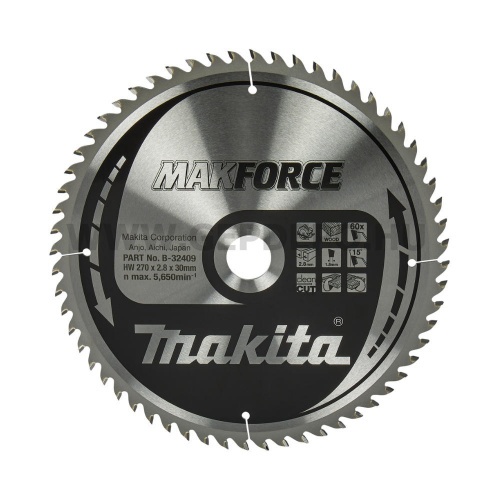 Makita Makforce körfűrészlap 270mm f:30 Z60