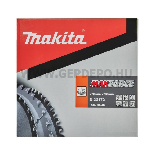 Makita Makforce körfűrészlap 270mm f:30 Z24