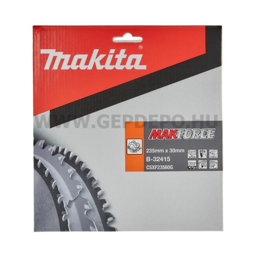 Makita Makforce körfűrészlap 235mm f:30 Z60