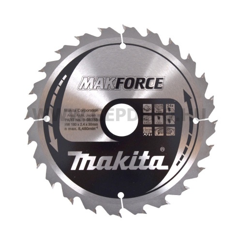 Makita Makforce körfűrészlap 180mm f:30 Z24