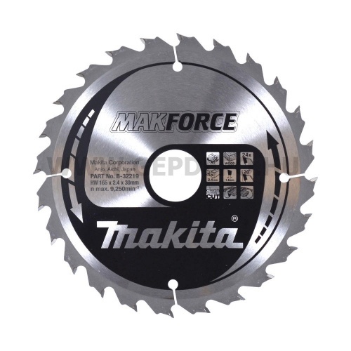 Makita Makforce körfűrészlap 165mm f:30 Z24