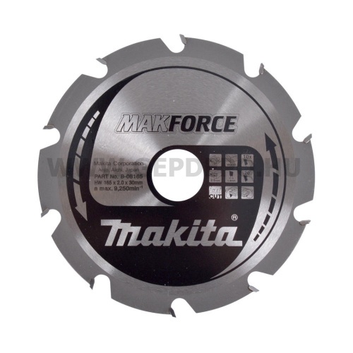 Makita Makforce körfűrészlap 165mm f:30 Z10