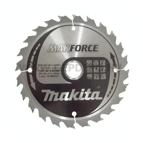 Makita Makforce körfűrészlap 150mm f:20 Z24