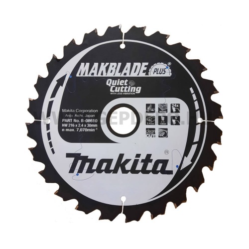 Makita Makblade Plus körfűrészlap 216mm f:30 Z24