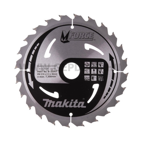 Makita Mforce körfűrészlap 210mm f:30 Z24