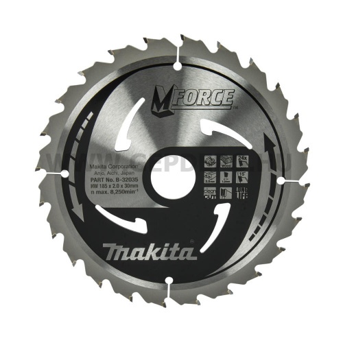Makita Mforce körfűrészlap 185mm f:30 Z24