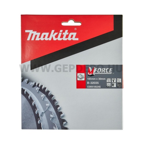 Makita Mforce körfűrészlap 185mm f:30 Z24
