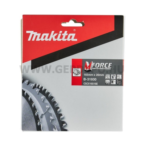 Makita Mforce körfűrészlap 165mm f:20 Z16