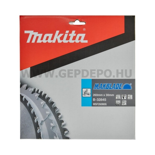 Makita Makblade Plus körfűrészlap 260mm f:30 Z80