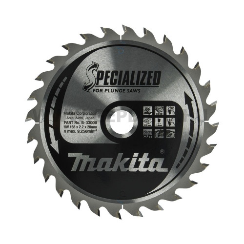 Makita Specialized körfűrészlap 165mm f:20 Z28