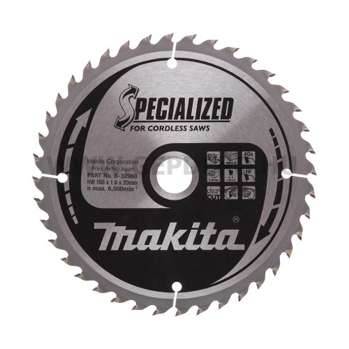 Makita Specialized körfűrészlap akkus FA 165x20 mm Z40
