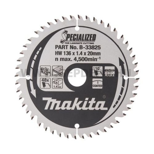 Makita Specialized körfűrészlap 136mm f:20 Z48
