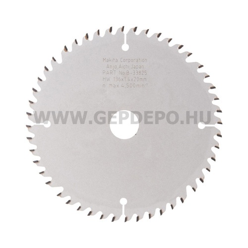 Makita Specialized körfűrészlap 136mm f:20 Z48