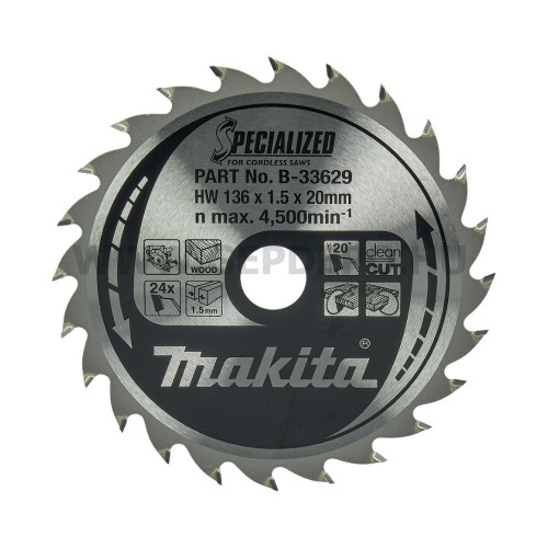 Makita Specialized körfűrészlap 136mm f:20 Z24
