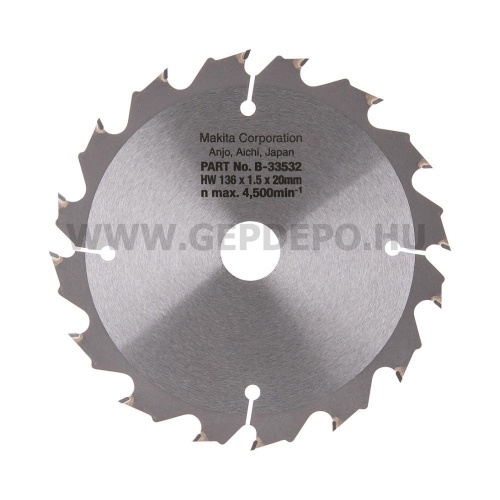 Makita Specialized körfűrészlap 136mm f:20 Z16