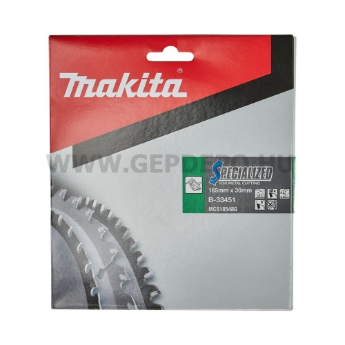Makita Specialized körfűrészlap acélhoz 185mm f:30 Z48