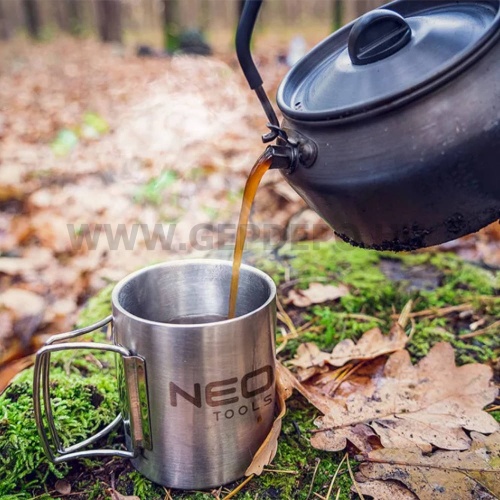 Neo kemping bögre dupla fallal és behajtható füllel - 320 ml