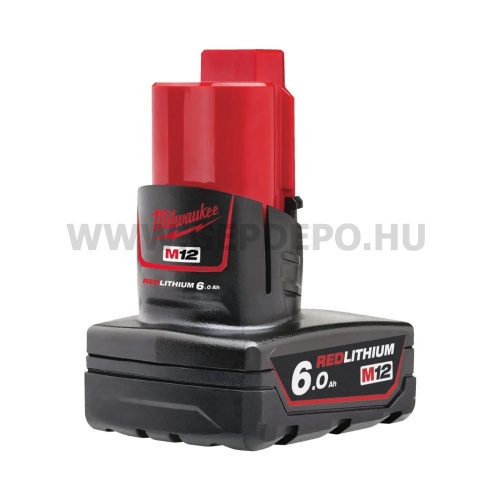 Milwaukee M12 B6 6.0 AH Redlithium Li-ion akkumulátor