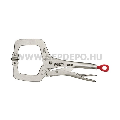 Milwaukee Torque Lock C-formájú, gömbölyű pofájú, állítható önzáró fogó 6" - 152 mm