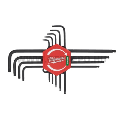 Milwaukee torx L-alakú kulcskészlet - 9 részes (T10-T50)